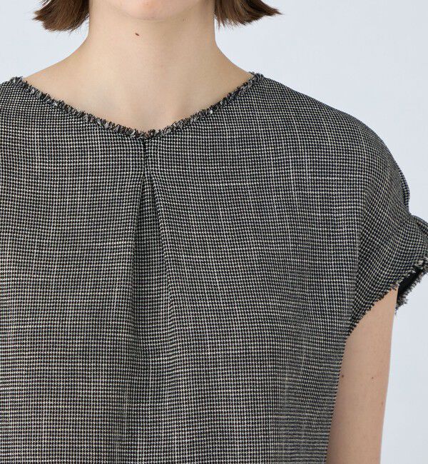 Ballsey「ポリエステルレーヨンカラミ タックスリーブブラウス」|シャツ・ブラウス|