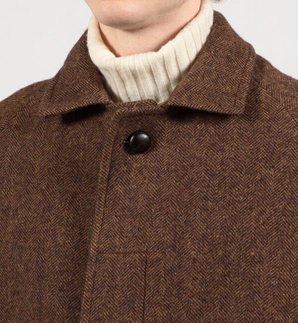 TOMORROWLAND BUYING WEAR「ERRICO FORMICOLA ウールナイロン バルカラー ベルテッドコート」|ステンカラーコート|