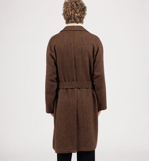 TOMORROWLAND BUYING WEAR「ERRICO FORMICOLA ウールナイロン バルカラー ベルテッドコート」|ステンカラーコート|