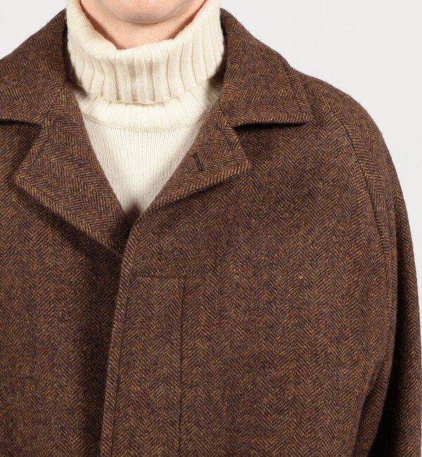 TOMORROWLAND BUYING WEAR「ERRICO FORMICOLA ウールナイロン バルカラー ベルテッドコート」|ステンカラーコート|