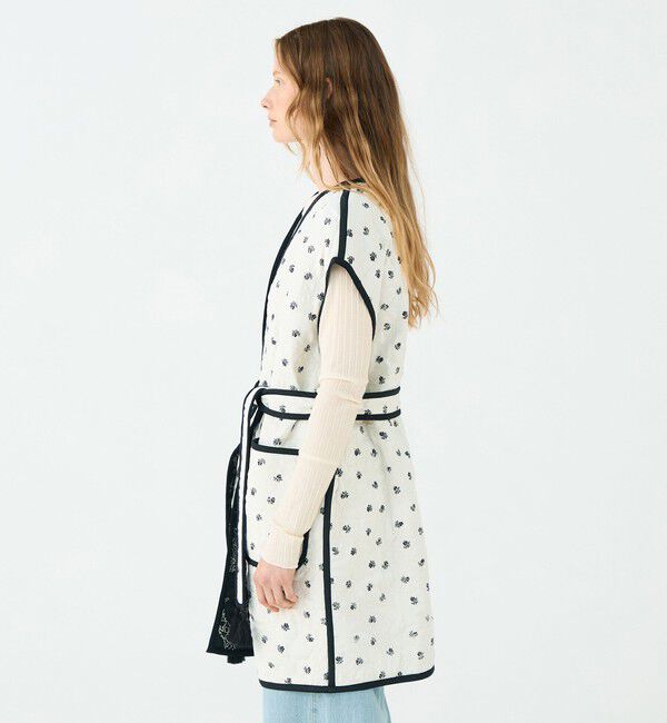 SOULEIADO「レーヨンサテンキルト ベルテッドジレ」|ベスト・ジレ|