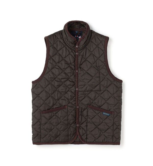 TOMORROWLAND BUYING WEAR「LAVENHAM Mickfield Mens 22 Rc ポリエステル キルティングベスト 」|ベスト・ジレ|47 ブラウン