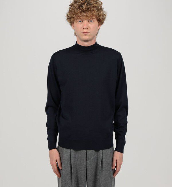 TOMORROWLAND BUYING WEAR「JOHN SMEDLEY KILDAY メリノウール モックネックプルオーバーニット」|ニット・セーター|