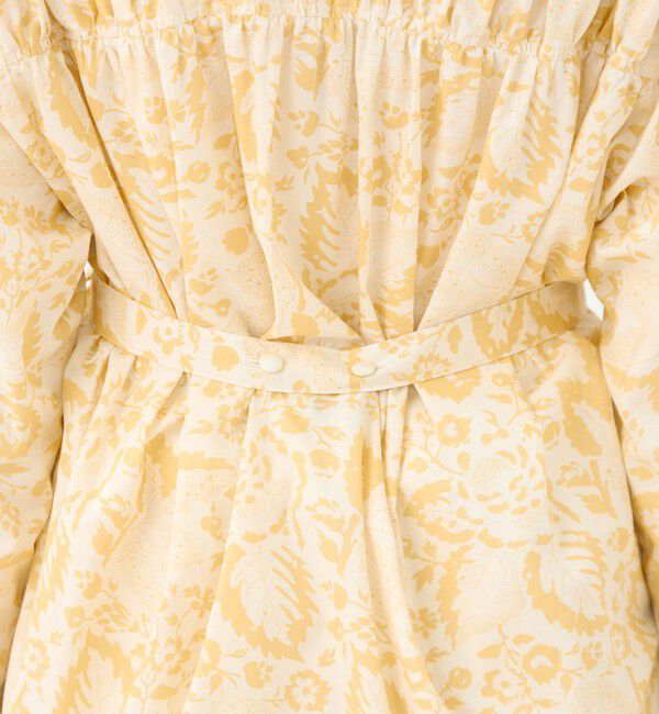 SOULEIADO「コットンローンプリント シャーリングチュニックブラウス」|シャツ・ブラウス|