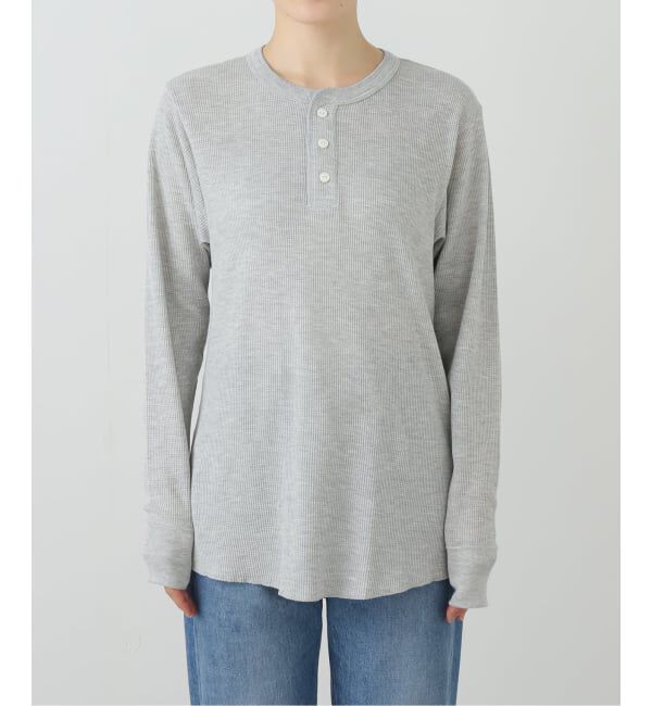  「HANES HENLEY NECK LONG SLEEVE HM4-Q502：カットソー」|Tシャツ・カットソー|