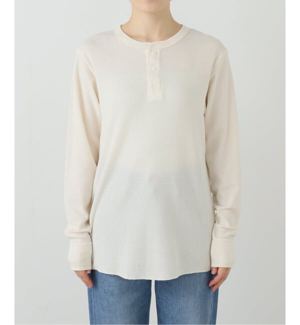  「HANES HENLEY NECK LONG SLEEVE HM4-Q502：カットソー」|Tシャツ・カットソー|ナチュラル