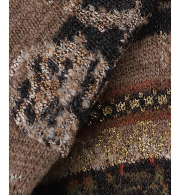  「TANAKA JACQUARD CARDIGAN ST-230-BK：カーディガン」|ニット・セーター|