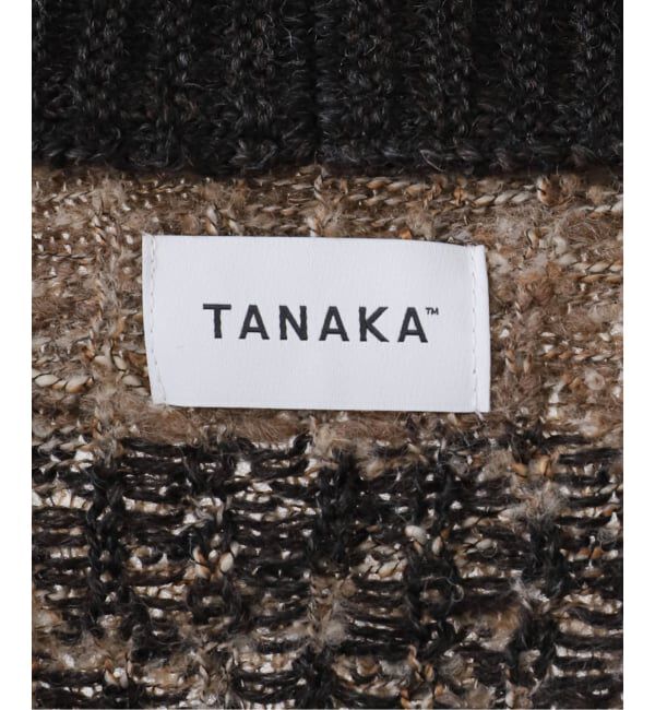  「TANAKA JACQUARD CARDIGAN ST-230-BK：カーディガン」|ニット・セーター|