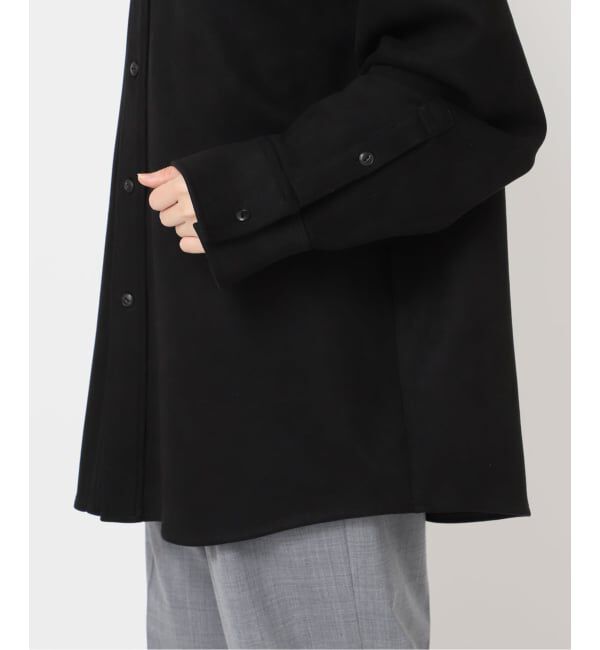  「FAUX SUEDE BAND CALLOR シャツ」|シャツ・ブラウス|