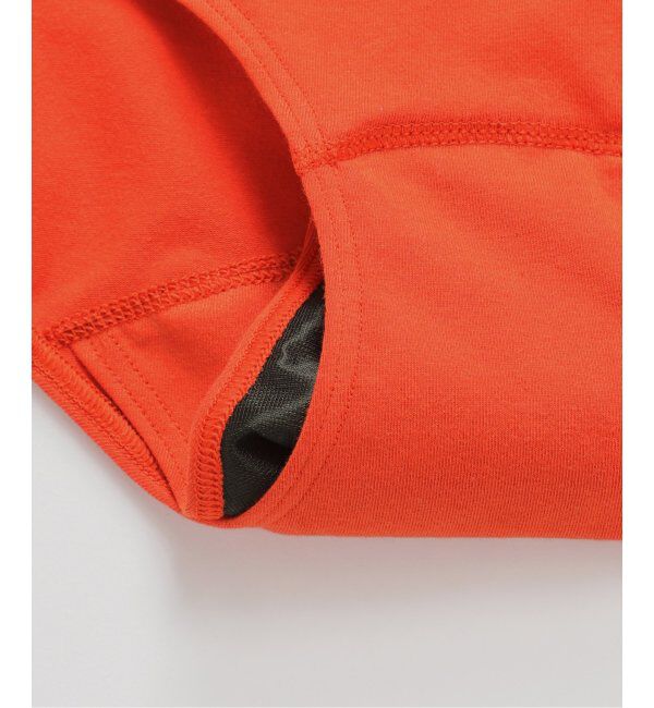 EMILYWEEK「【RESET】オーガニックコットン混 2WAYサニタリーショーツ（オレンジレッド）」|インナー|