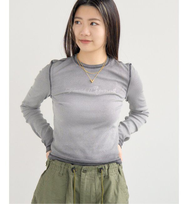JOINT WORKS「GUESS/ゲス GO RHINESTONE LONG SLEEVE TOP」|Tシャツ・カットソー|