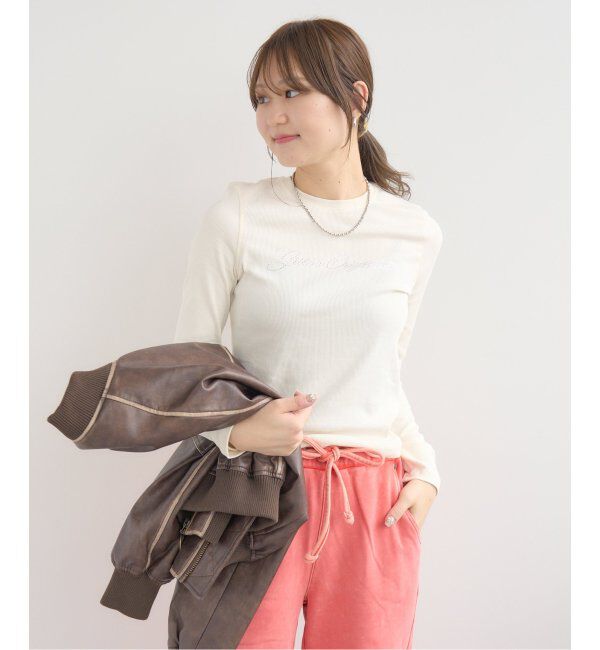 JOINT WORKS「GUESS/ゲス GO RHINESTONE LONG SLEEVE TOP」|Tシャツ・カットソー|