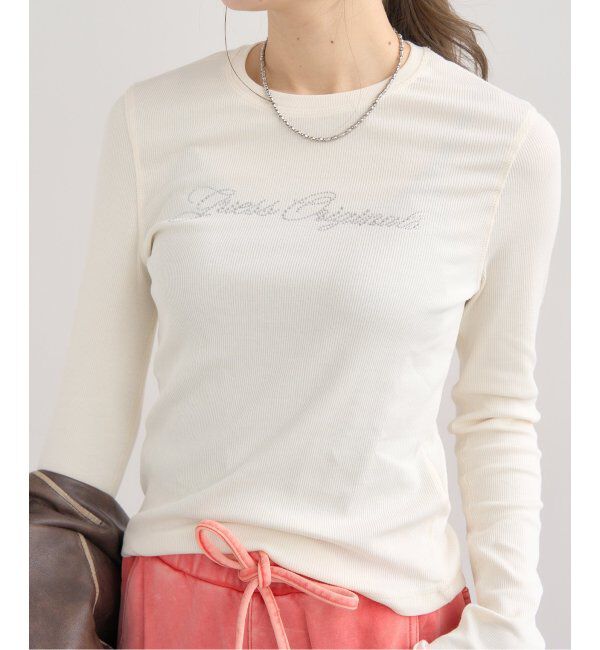 JOINT WORKS「GUESS/ゲス GO RHINESTONE LONG SLEEVE TOP」|Tシャツ・カットソー|