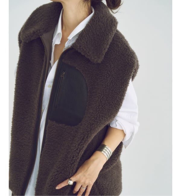 Plage「lesTendre boa ベスト」|ダウンベスト・ベスト|