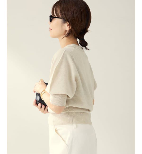 Plage「R&rsquo;IAM ハーフスリーブパフニット」|ニット・セーター|