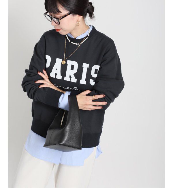 VERMEIL par iena「《追加》PARIS ロゴスエット」|スウェット・ジャージ|ネイビー