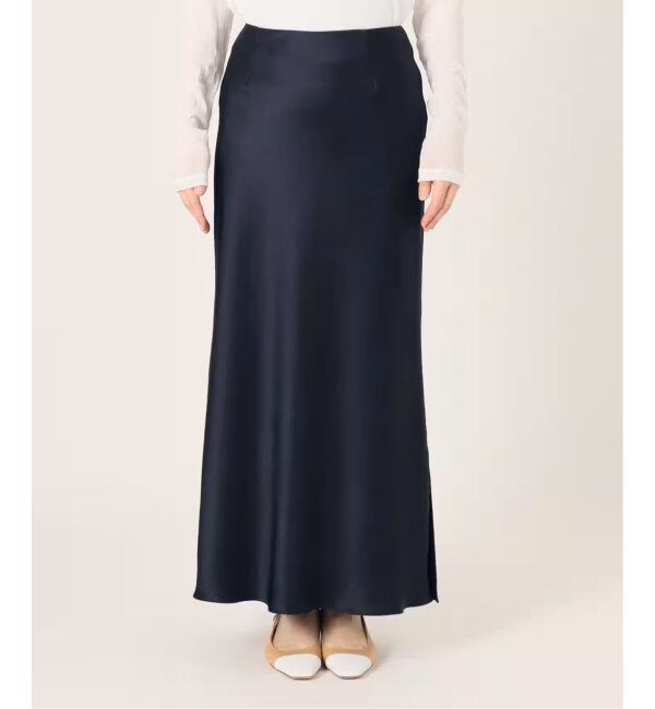 IENA「《追加6》ダブルサテンスカート」|スカート|