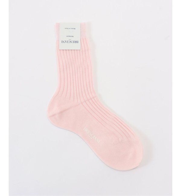 VERMEIL par iena「BRESCIANI ブレッシアーニ 別注リブソックス WD009UN0001」|ソックス|ピンク