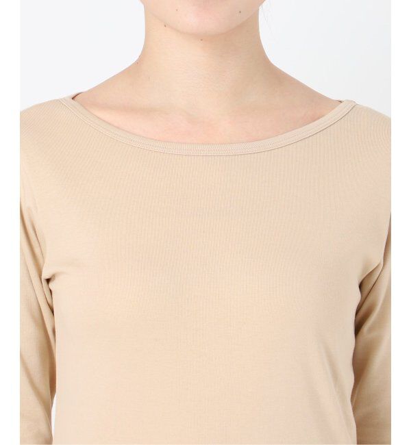 IENA「ATON/エイトン 別注 SUVIN FRAISE ボートネック Tシャツ」|Tシャツ・カットソー|