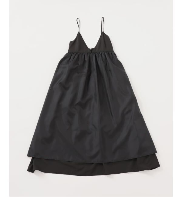 SLOBE IENA「《WEB限定/追加》タフタギャザーキャミワンピース」|ワンピース|
