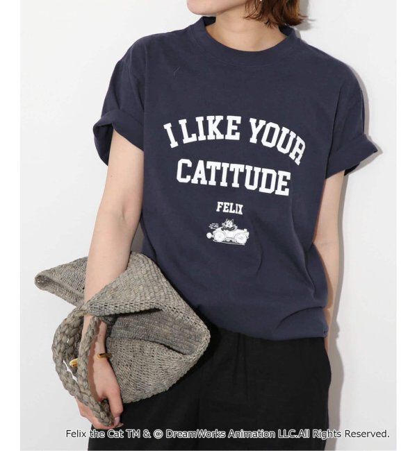 SLOBE IENA「《WEB限定/追加2》BALMYDAYS / バルミーデイズ SLOBE別注 FELIX TEE」|Tシャツ・カットソー|ネイビー