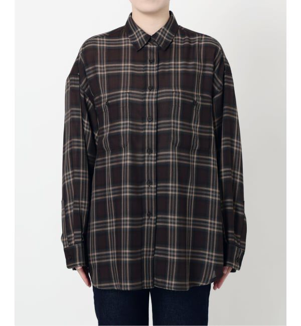 SLOBE IENA「ビエラチェックルーズシャツ」|シャツ・ブラウス|