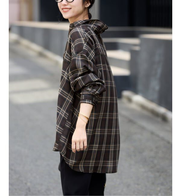 SLOBE IENA「ビエラチェックルーズシャツ」|シャツ・ブラウス|