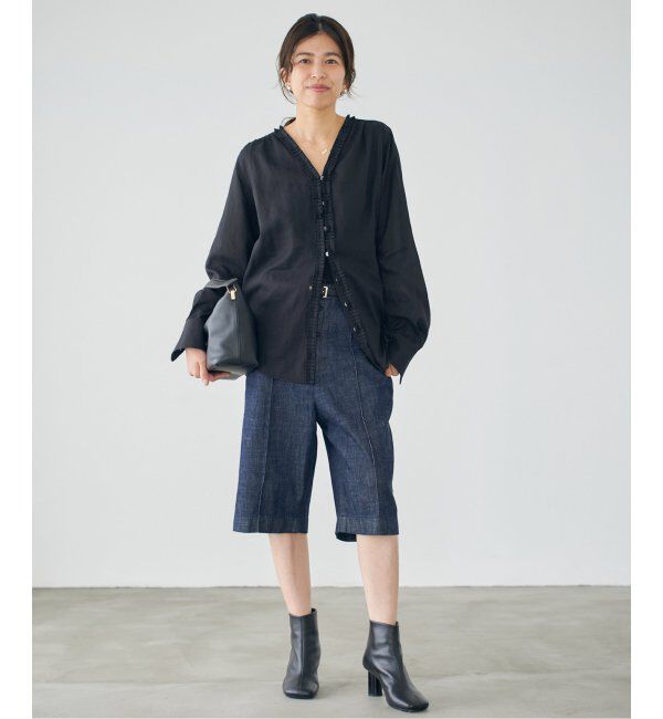 IENA「《追加》タックフリルブラウス」|シャツ・ブラウス|