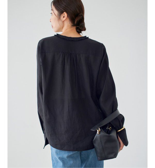 IENA「《追加》タックフリルブラウス」|シャツ・ブラウス|