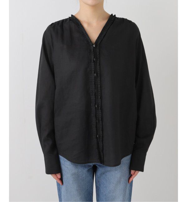 IENA「《追加》タックフリルブラウス」|シャツ・ブラウス|