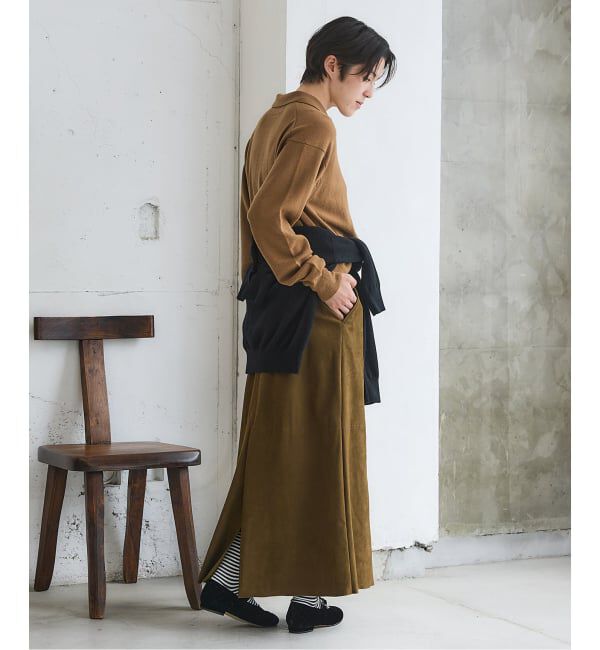 IENA「BLACK ポロカラーニット」|ニット・セーター|