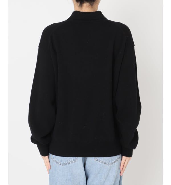 IENA「BLACK ポロカラーニット」|ニット・セーター|