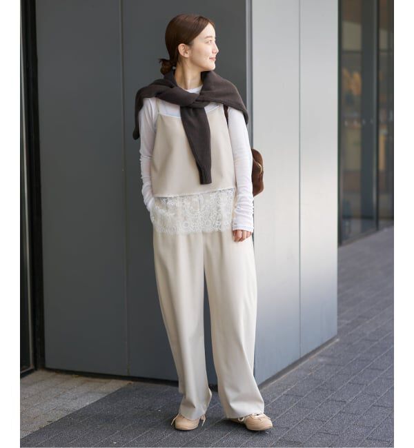 IENA「レースヘムキャミソール」|シャツ・ブラウス|