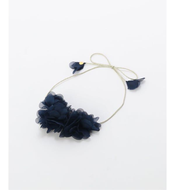 IENA「MAISON GUILLEMETTE/メゾンギヨメット FLOWER ACCESSORY GUERLAINCOURONNE」|その他|ネイビー