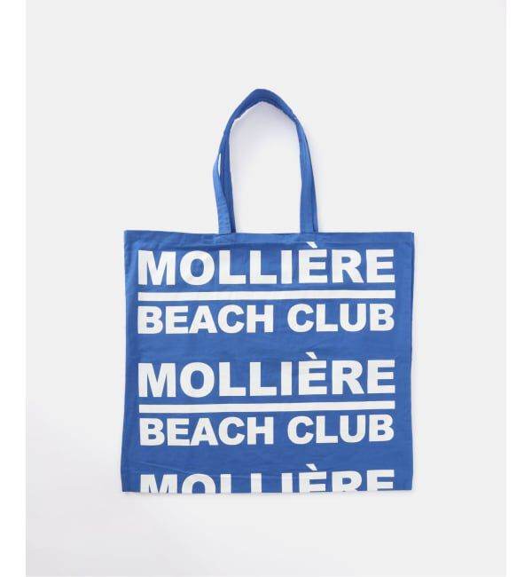 IENA「MOLLIERE BEACH CLUB/モリエール・ビーチ・クラブ SAC MOLLIERE BIG バッグ IL250824」|トートバッグ|ブルー