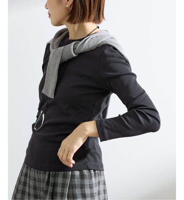 IENA「《予約》オーガニックフライスプルオーバー」|Tシャツ・カットソー|ブラック