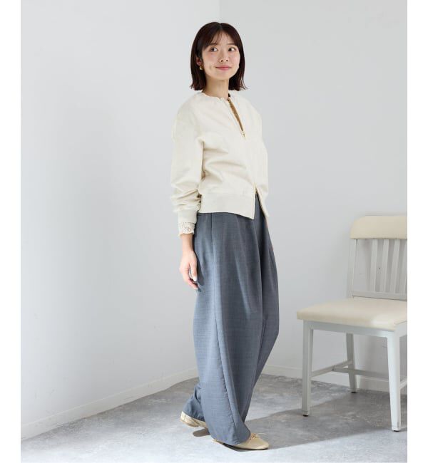 IENA「《予約》ジップオープン2WAYスウェットプルオーバー」|スウェット・ジャージ|