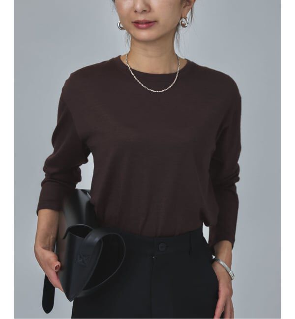 VERMEIL par iena「WOOL JERSEY クルーネックロングスリーブプルオーバー」|Tシャツ・カットソー|