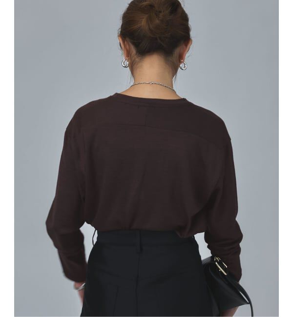 VERMEIL par iena「WOOL JERSEY クルーネックロングスリーブプルオーバー」|Tシャツ・カットソー|