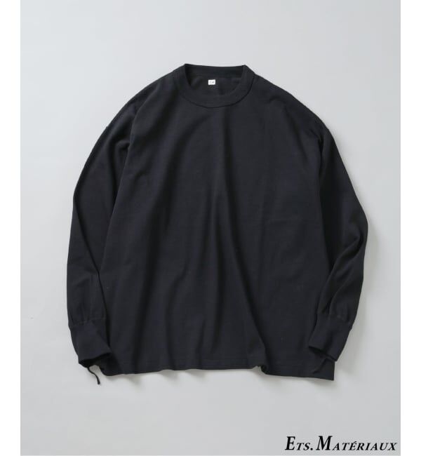 EDIFICE「ETS.MATERIAUX(マテリオ) GOKUJUKU 天竺 ロングスリーブ」|Tシャツ・カットソー|ブラック