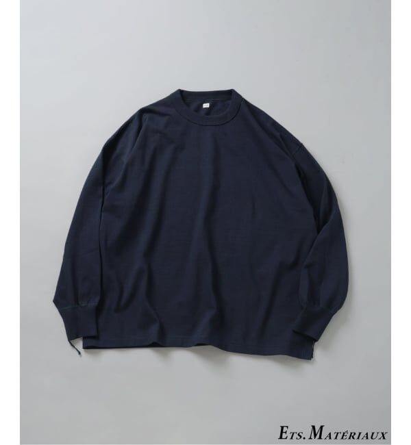 EDIFICE「ETS.MATERIAUX(マテリオ) GOKUJUKU 天竺 ロングスリーブ」|Tシャツ・カットソー|ネイビー