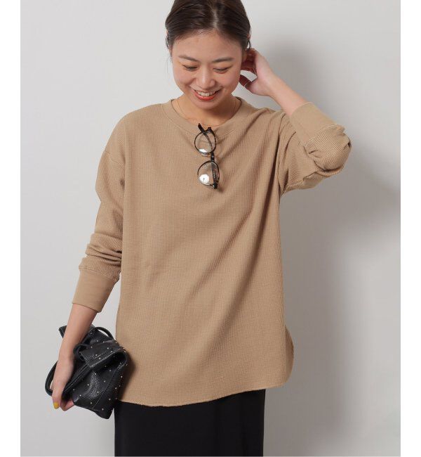 JOURNAL STANDARD relume「《追加8》TCワッフルロングスリーブTシャツ」|Tシャツ・カットソー|キャメル A