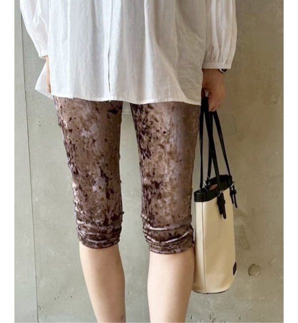 JOURNAL STANDARD「クラッシュベロアカプリパンツ」|その他|ブラウン