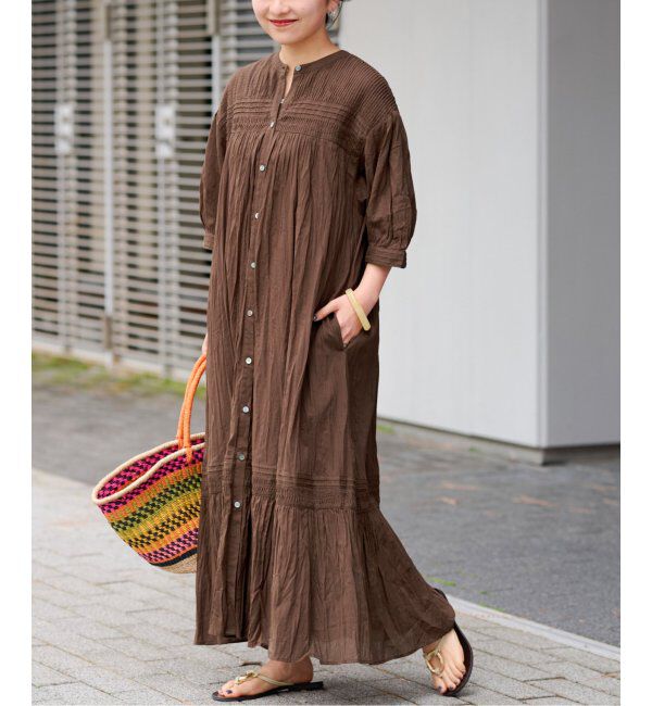 JOURNAL STANDARD relume「コットンボイルクリンクルピンタックワンピース」|ワンピース|