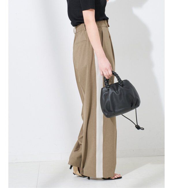 journal standard L'essage「ライトラインパンツ」|スラックス|ベージュ