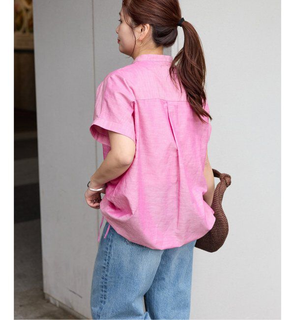 JOURNAL STANDARD「ハードマンズリネンコットンフレンチスリーブスキッパーシャツ」|シャツ・ブラウス|