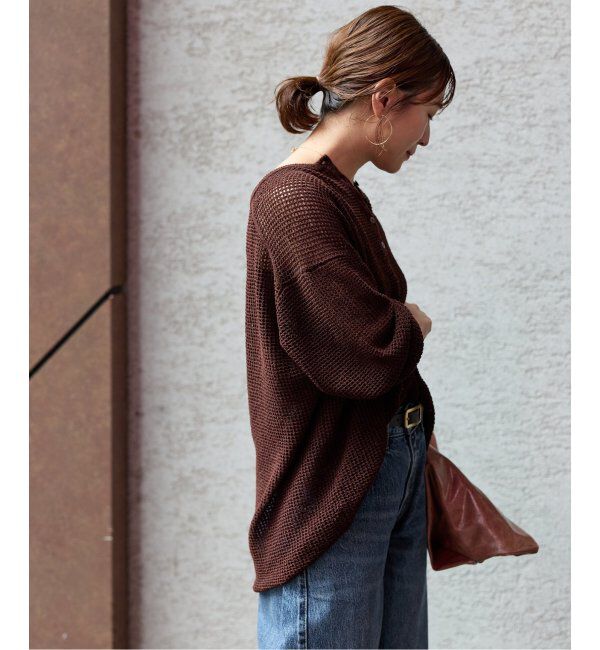 JOURNAL STANDARD「《追加》ヘンリーメッシュニット」|ニット・セーター|