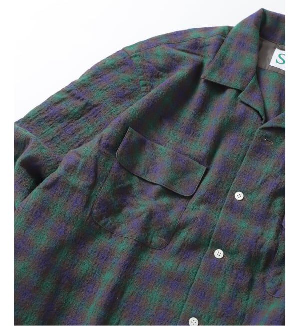 J.S.Homestead「Stead / ライト ウール オンブレー チェック シャツ」|シャツ・ブラウス|