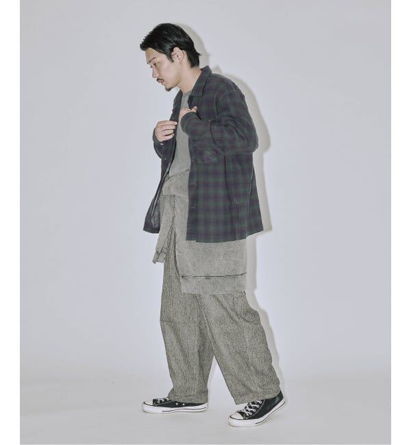 J.S.Homestead「Stead / ライト ウール オンブレー チェック シャツ」|シャツ・ブラウス|