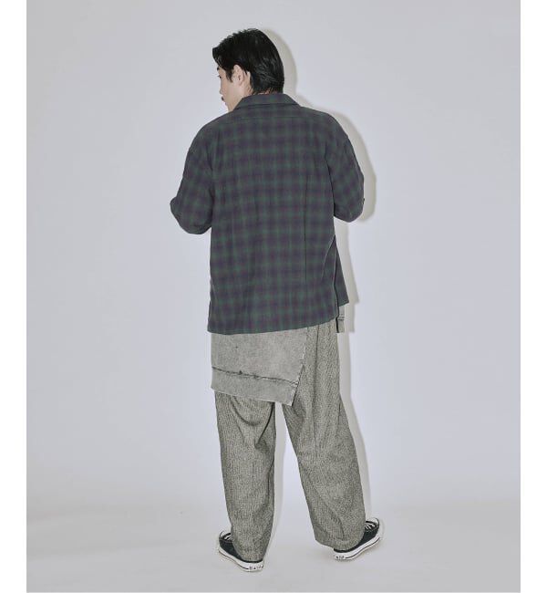 J.S.Homestead「Stead / ライト ウール オンブレー チェック シャツ」|シャツ・ブラウス|